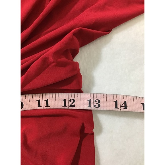 MISA LOS ANGELES SZ M Red Domino Sleeveless V-Neck Mini Dress NWT B14 - Picture 7 of 10